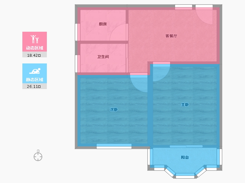 上海-上海市-寿德坊-38.99-户型库-动静分区