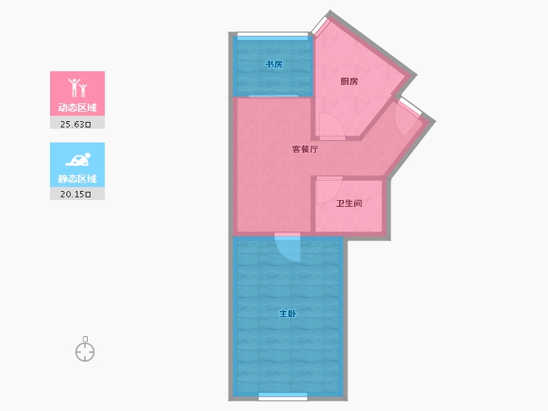 天津-天津市-金凤里(北辰)-40.58-户型库-动静分区