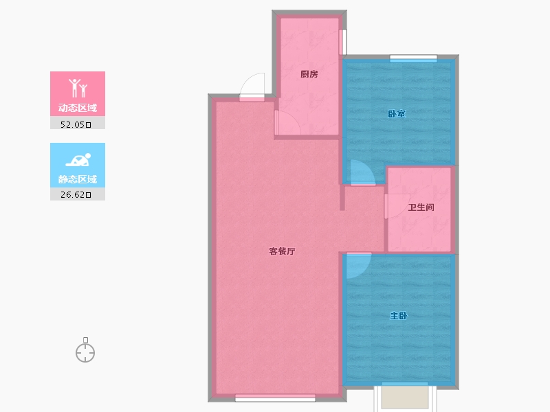 黑龙江省-哈尔滨市-融创城领域-71.21-户型库-动静分区