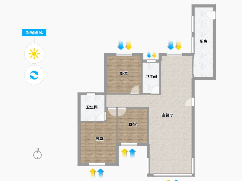 湖南省-常德市-华电新城-98.01-户型库-采光通风