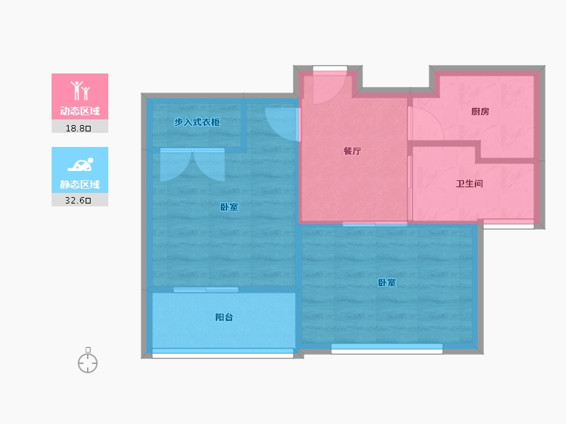 上海-上海市-浦东新区金顺佳苑-46.07-户型库-动静分区