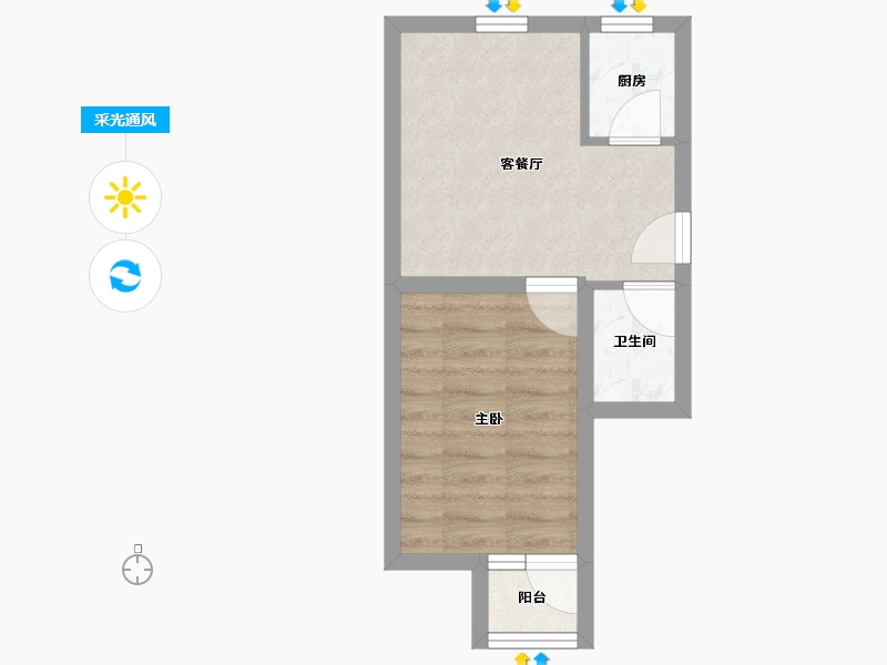 天津-天津市-嘉畅园-30.68-户型库-采光通风