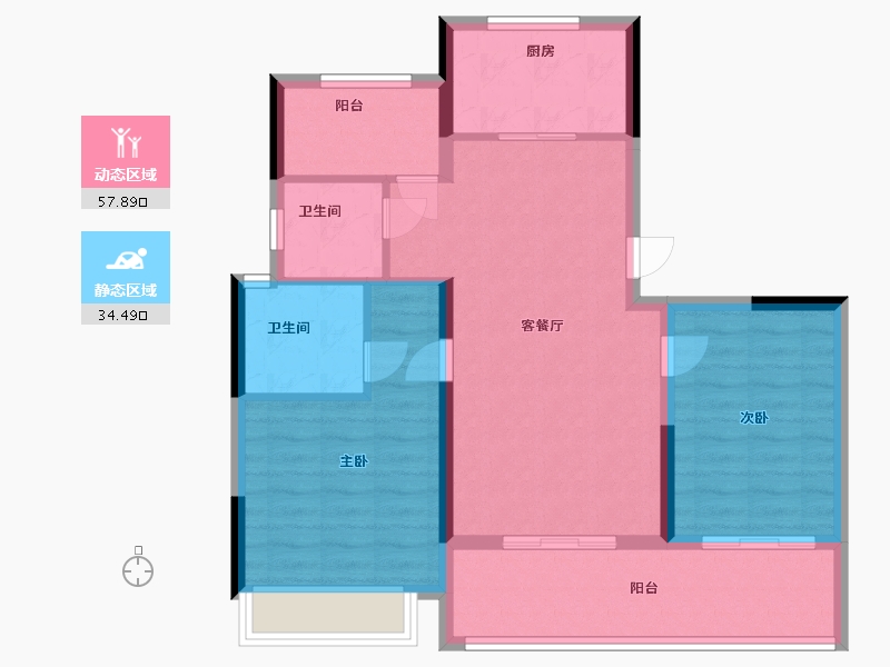 河北省-石家庄市-和光-83.20-户型库-动静分区