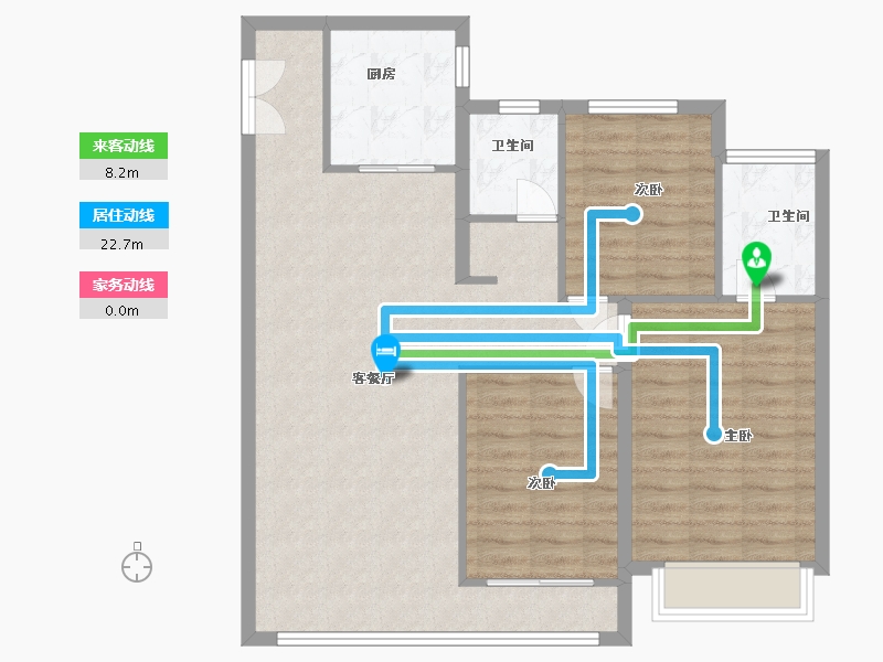 陕西省-西安市-中粮奥体壹号-92.00-户型库-动静线