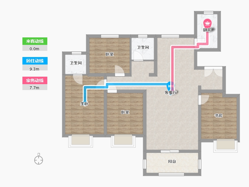 江西省-抚州市-名门御府-108.56-户型库-动静线