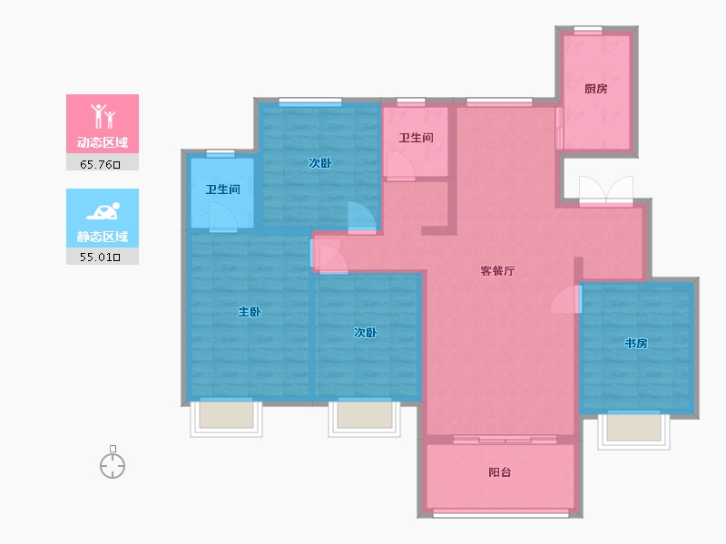 江西省-抚州市-名门御府-108.56-户型库-动静分区