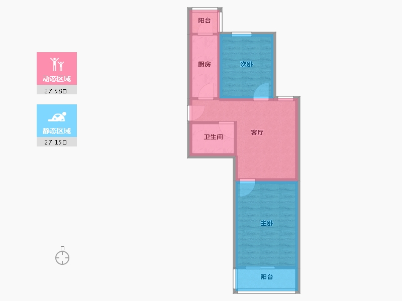 天津-天津市-盛世嘉园-47.82-户型库-动静分区