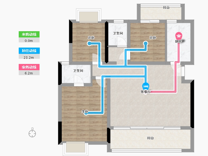 四川省-眉山市-川发芙蓉天府-85.76-户型库-动静线