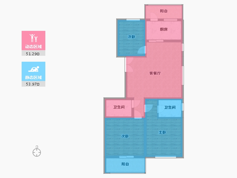 山西省-晋城市-丰泽二区-99.20-户型库-动静分区