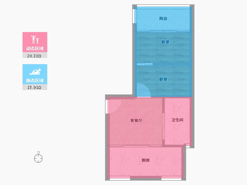 上海-上海市-新长征花苑-32.34-户型库-动静分区