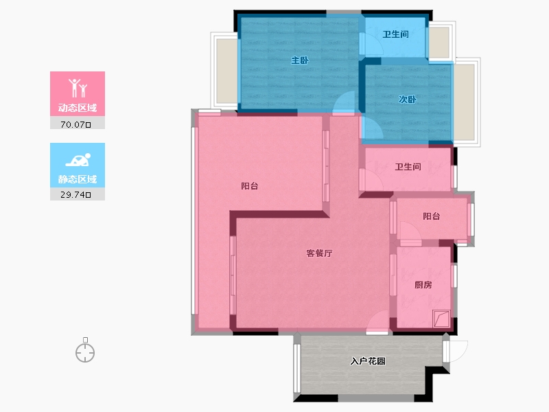 广东省-东莞市-新世纪上河居-96.00-户型库-动静分区