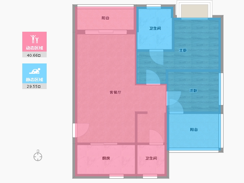 广东省-深圳市-勤诚达正大城-68.80-户型库-动静分区