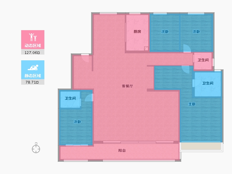 河北省-沧州市-荣盛华府-180.00-户型库-动静分区