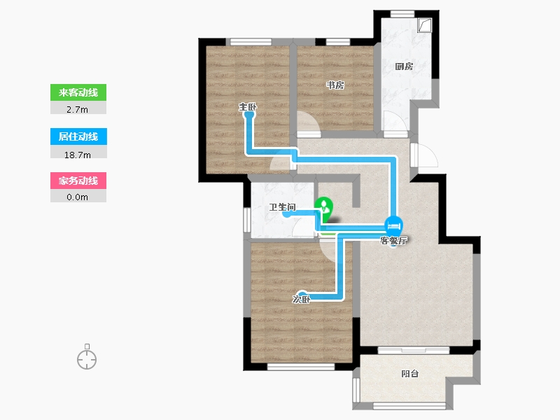 河北省-廊坊市-和谐家园-80.00-户型库-动静线