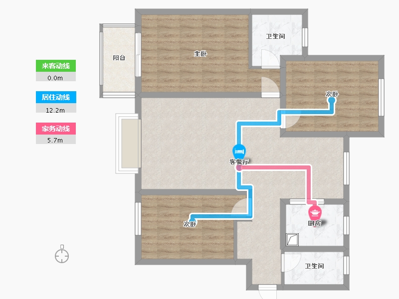 河北省-石家庄市-玉村馨苑-120.00-户型库-动静线