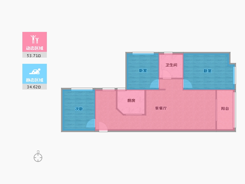 广东省-深圳市-平吉上苑-80.44-户型库-动静分区