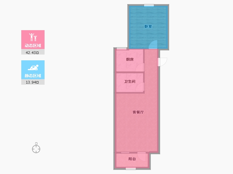 河北省-张家口市-京北尚阁-50.58-户型库-动静分区