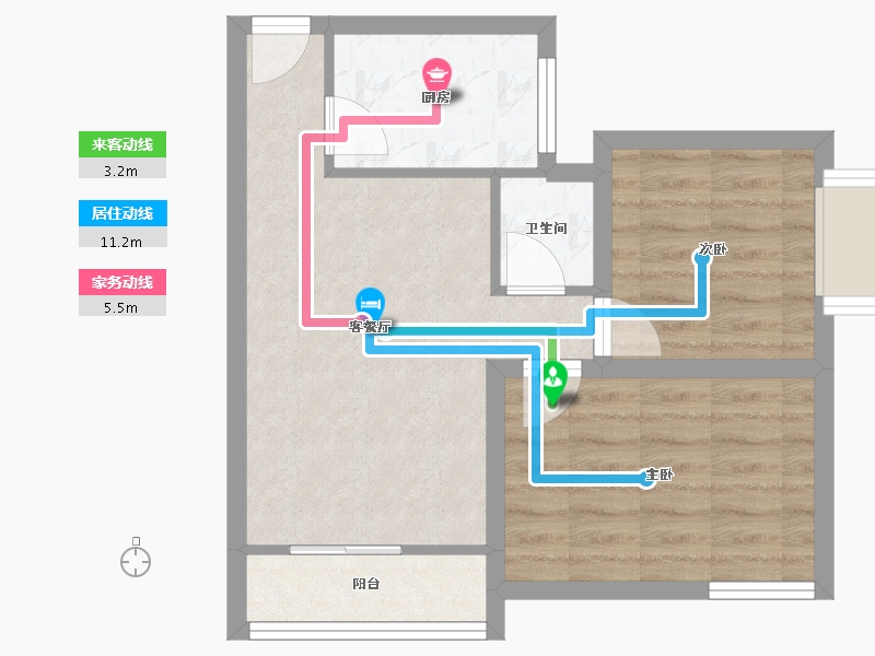 广东省-深圳市-罗湖区翠华花园-50.01-户型库-动静线