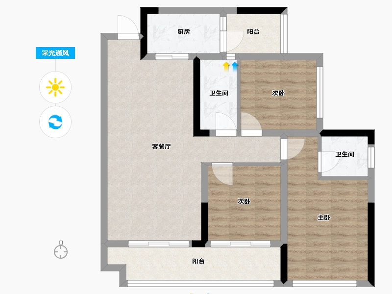 四川省-自贡市-大悦府-98.00-户型库-采光通风