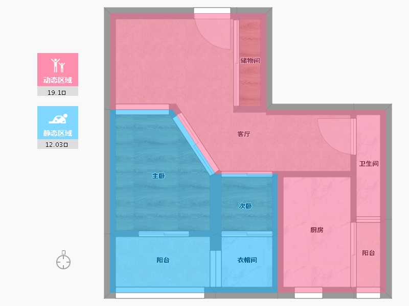 上海-上海市-东渡海派青城-26.33-户型库-动静分区