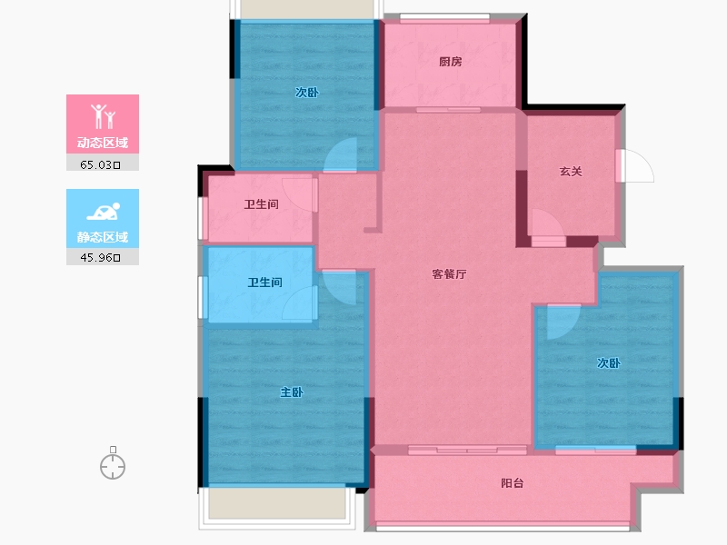 江苏省-镇江市-嘉源首府-100.04-户型库-动静分区