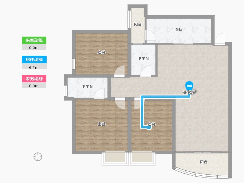 广东省-深圳市-金汇名园-107.80-户型库-动静线