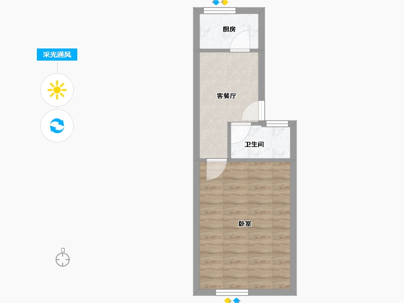 浙江省-宁波市-后河小区-32.48-户型库-采光通风