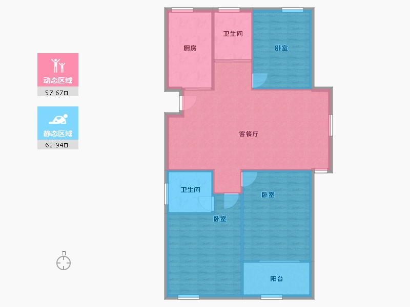 安徽省-马鞍山市-珍珠西园-111.58-户型库-动静分区