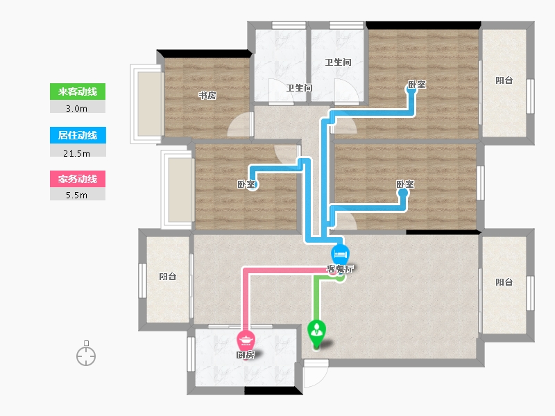 广西壮族自治区-南宁市-光明城市-106.78-户型库-动静线