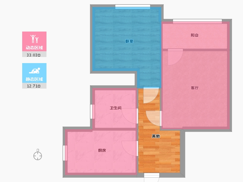 上海-上海市-君莲幸福苑-47.95-户型库-动静分区