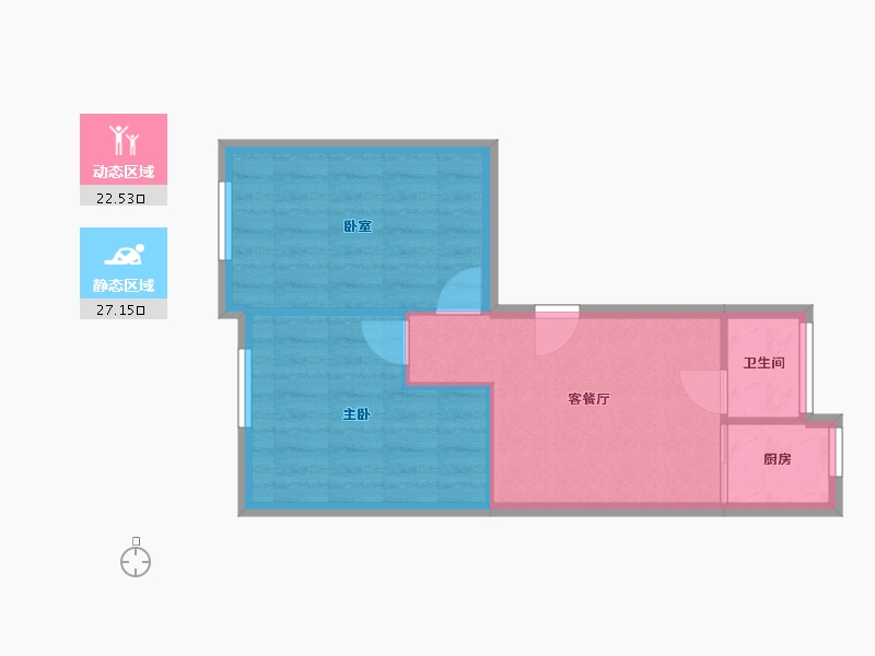 辽宁省-沈阳市-友好小区-44.64-户型库-动静分区