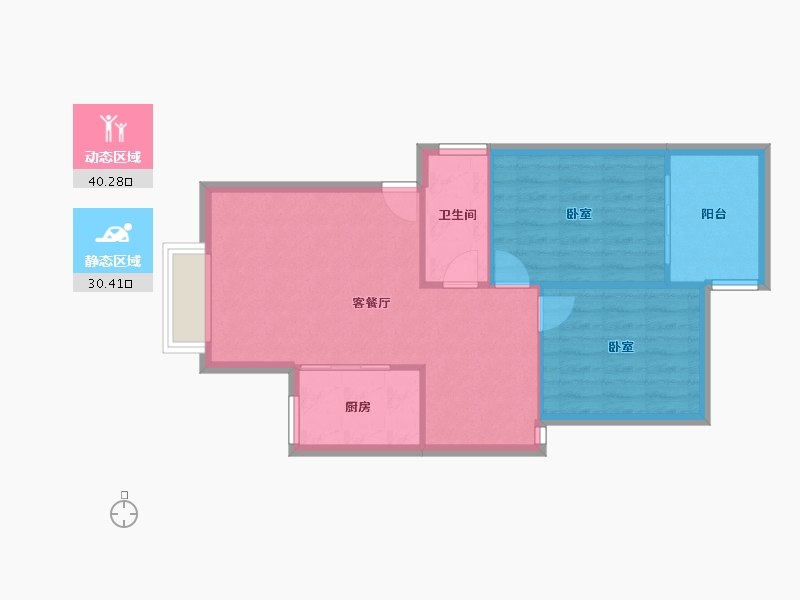 福建省-漳州市-绿洲富城-64.49-户型库-动静分区