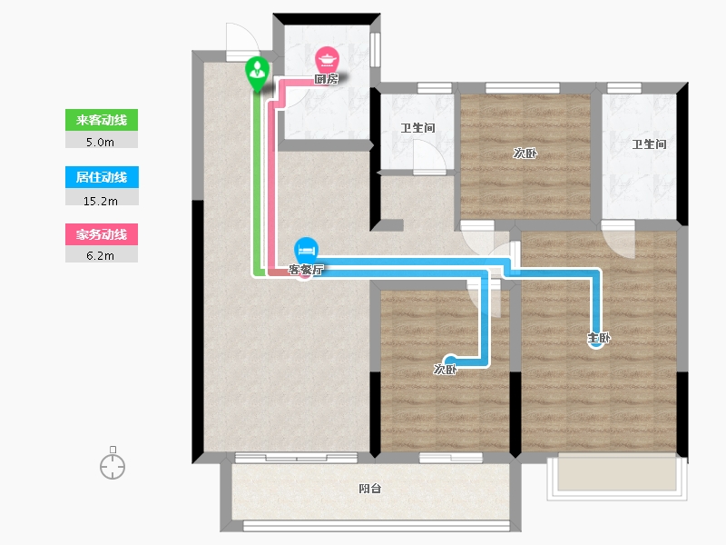 河南省-南阳市-建业龙悦城-92.00-户型库-动静线