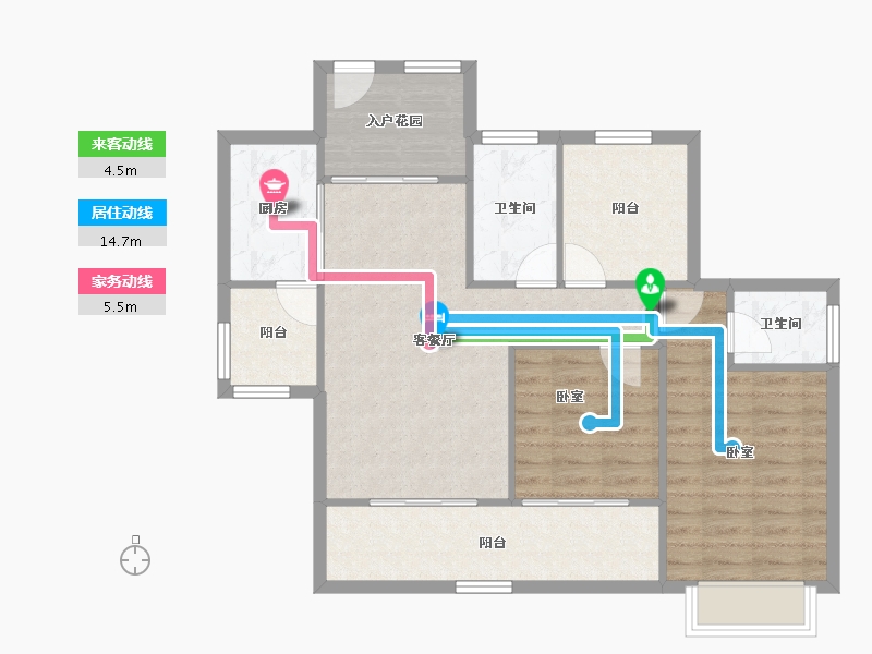 广西壮族自治区-南宁市-天湖御林湾-82.78-户型库-动静线