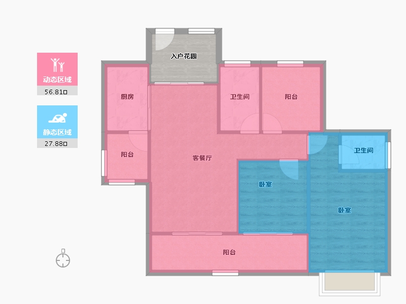 广西壮族自治区-南宁市-天湖御林湾-82.78-户型库-动静分区