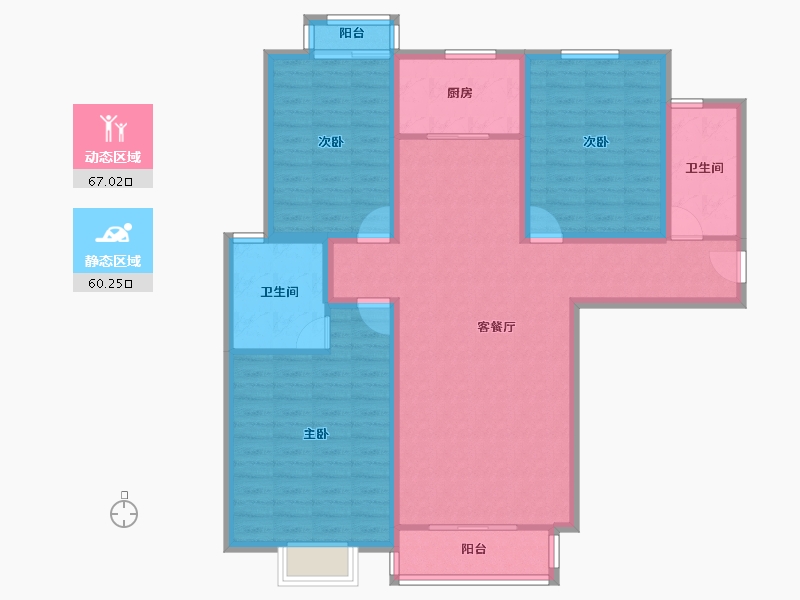 河南省-郑州市-绿洲云顶-114.39-户型库-动静分区