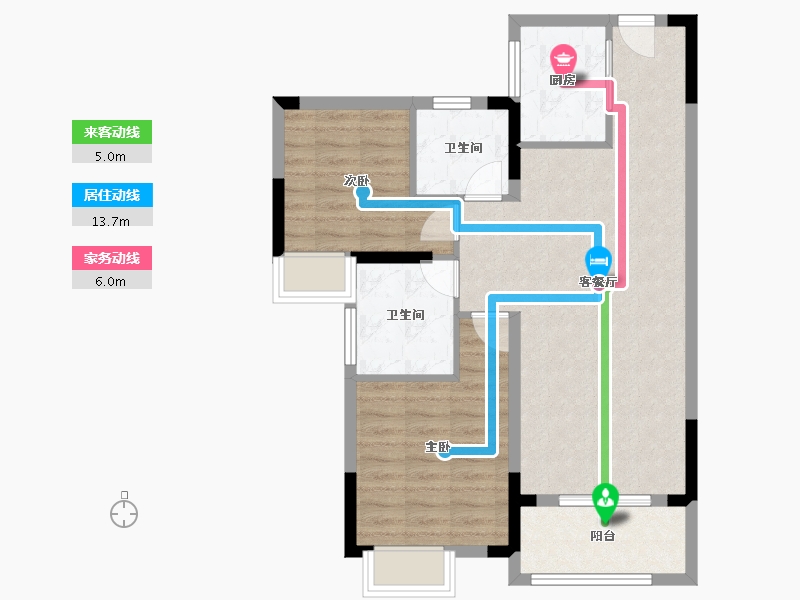 湖北省-武汉市-天汇龙城-74.36-户型库-动静线