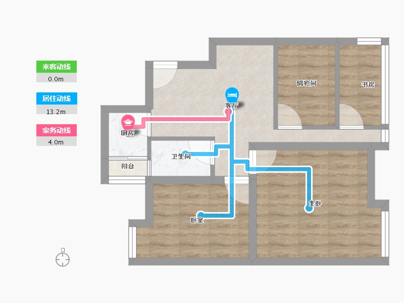 四川省-成都市-东方新城（二期）-49.00-户型库-动静线