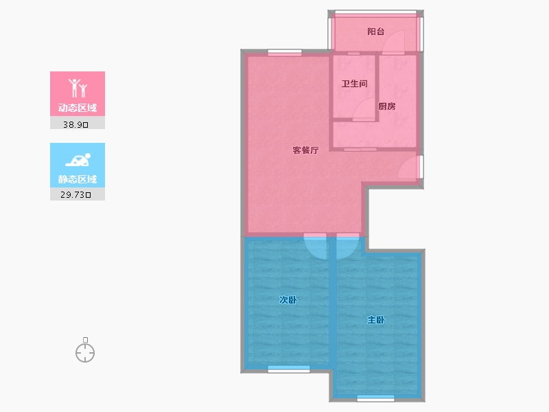 天津-天津市-荣泰公寓-61.03-户型库-动静分区