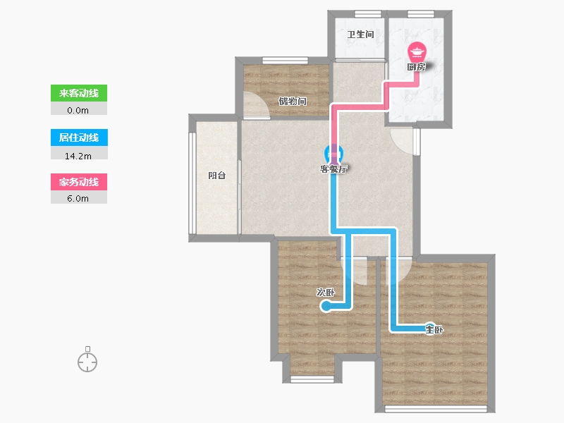 安徽省-芜湖市-和顺阳光三期-78.00-户型库-动静线