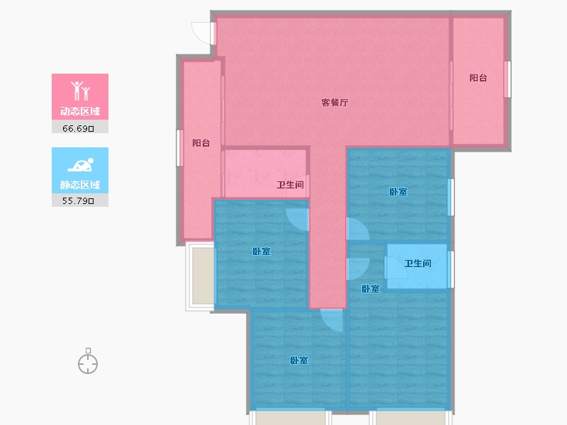 广西壮族自治区-柳州市-金绿洲小区-112.77-户型库-动静分区