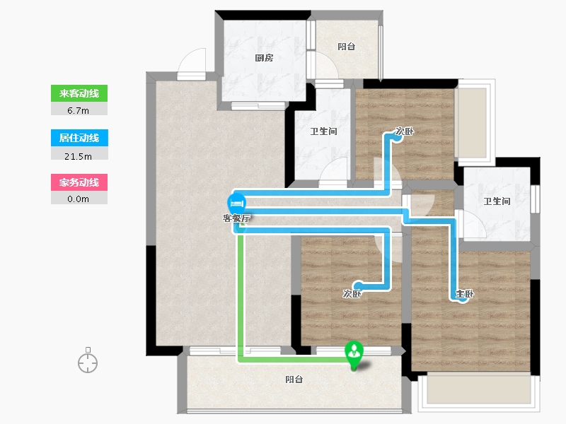 四川省-攀枝花市-悦山府-78.00-户型库-动静线