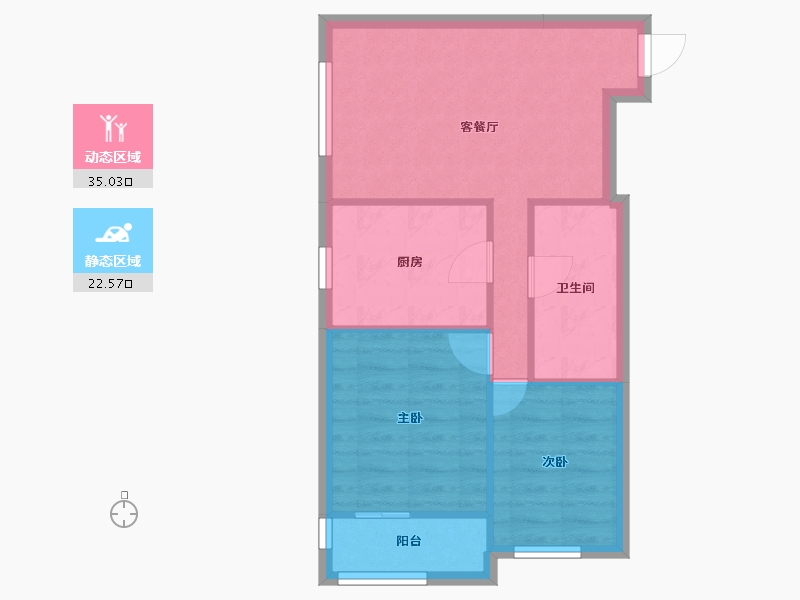 河北省-唐山市-和顺园-51.67-户型库-动静分区