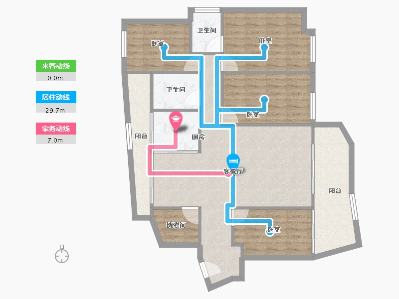 广东省-深圳市-金成时代家园-100.86-户型库-动静线