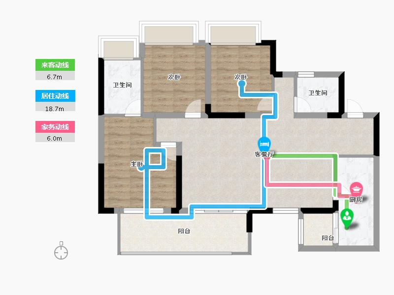 四川省-攀枝花市-悦山府-89.00-户型库-动静线