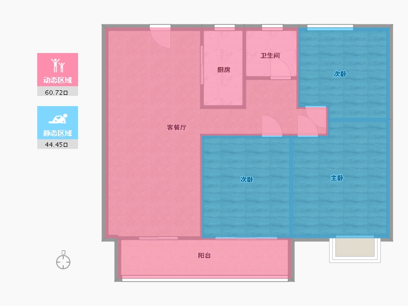 安徽省-宿州市-时代学府-97.00-户型库-动静分区