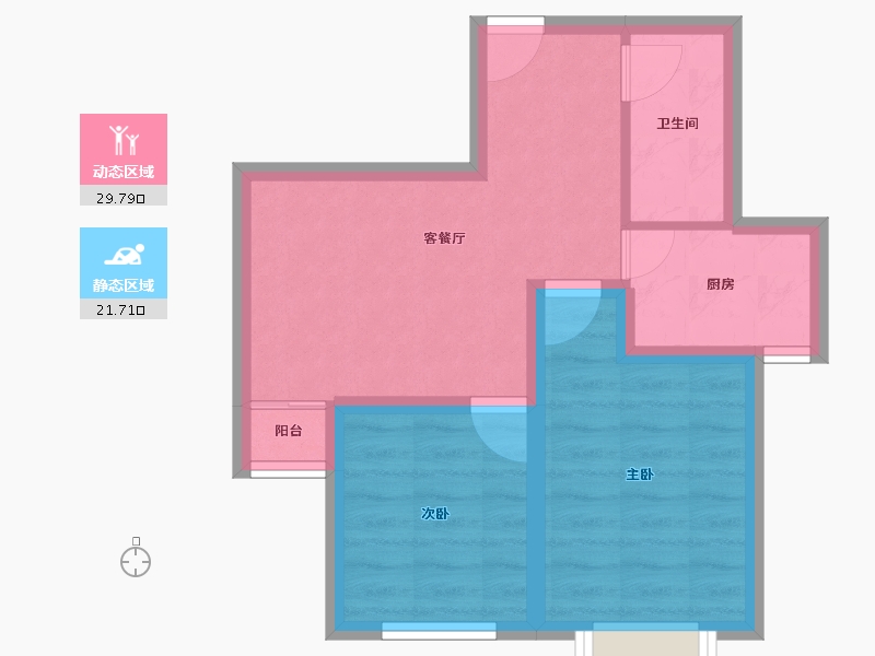 山东省-青岛市-宜昌馨苑-44.94-户型库-动静分区