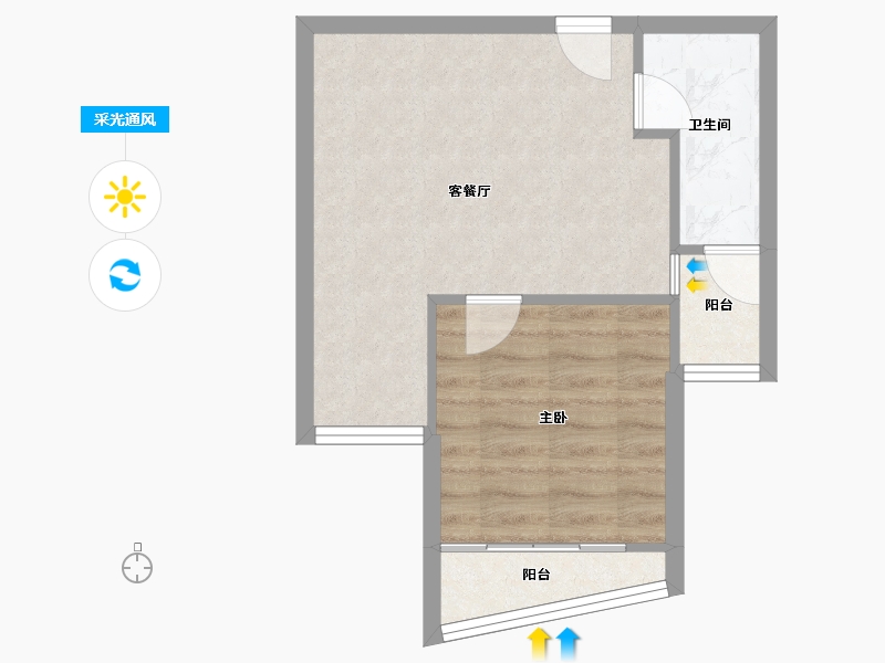 湖北省-武汉市-东方恒星园-41.42-户型库-采光通风