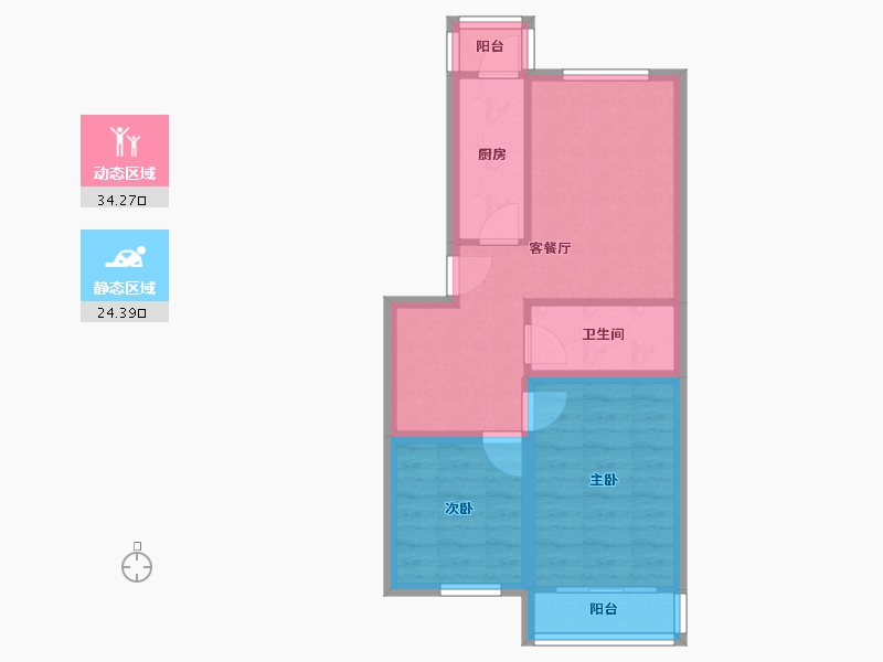 天津-天津市-宁月花园-51.64-户型库-动静分区