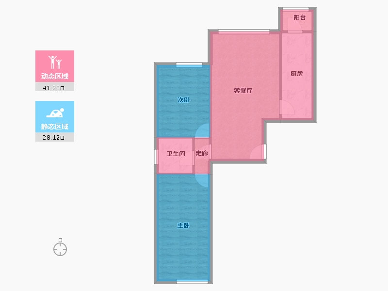 河北省-唐山市-和顺园-62.41-户型库-动静分区